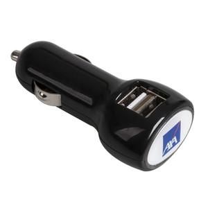 фото Автомобильное зарядное устройство с подсветкой Logocharger, черное