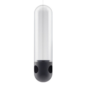 фото Кормушка для птиц Bird Feeder Tube, подвесная, черная