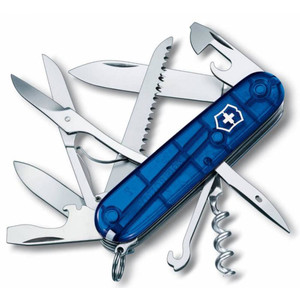 фото Офицерский нож Huntsman 91, прозрачный синий