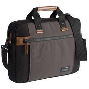 фото Сумка для ноутбука Sideways Laptop Bag, черная с серым