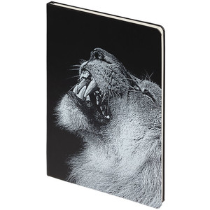 фото Блокнот Like a Lion, в линейку, черный