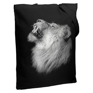 фото Холщовая сумка Like a Lion, черная