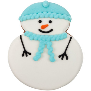 фото Печенье Sweetish Snowman, голубое