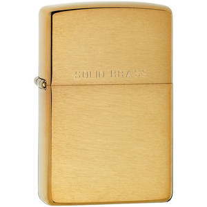 фото Зажигалка Zippo Classic Brushed, золотистая